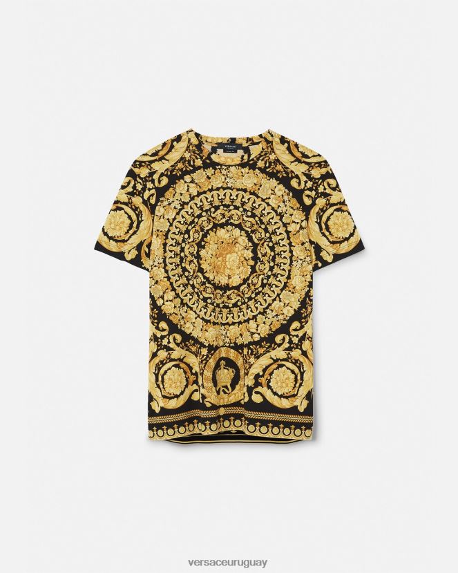 Versace camiseta barroca hombres imprimir ropa H88R0H1369