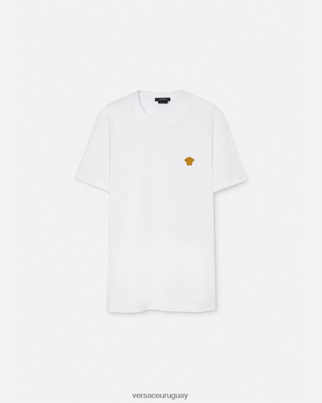 Versace camiseta medusa hombres blanco ropa H88R0H1371