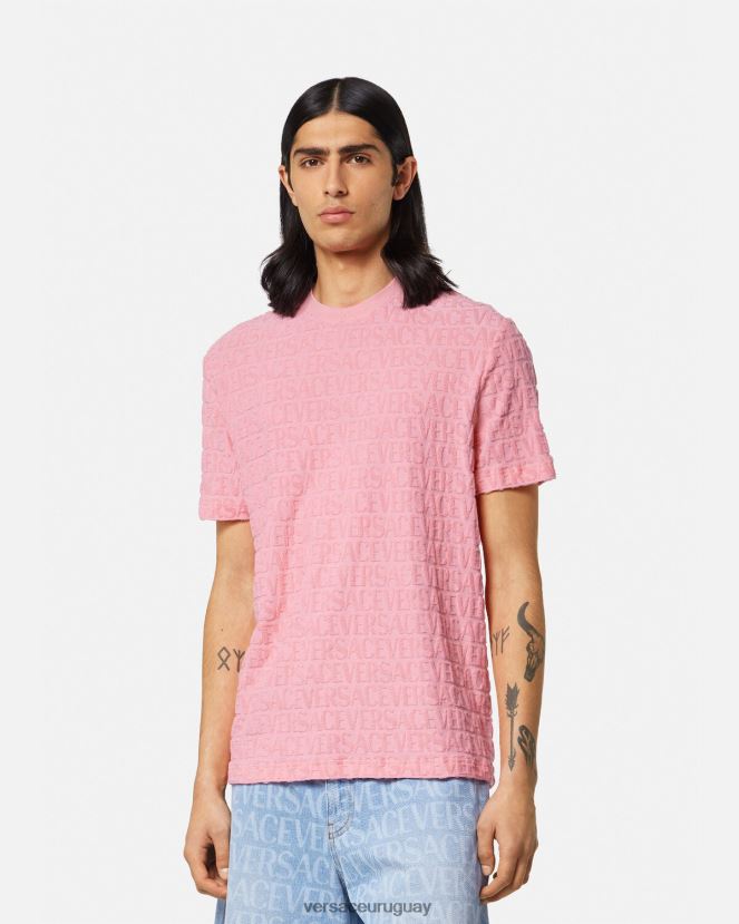 Versace camiseta tipo toalla hombres un color ropa H88R0H1353