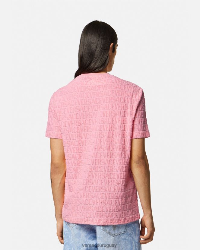 Versace camiseta tipo toalla hombres un color ropa H88R0H1353