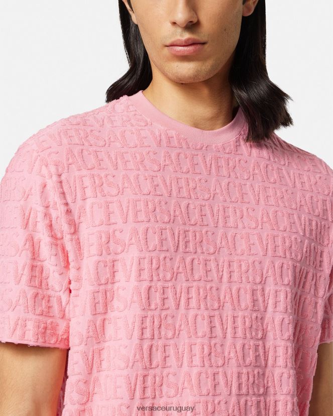 Versace camiseta tipo toalla hombres un color ropa H88R0H1353