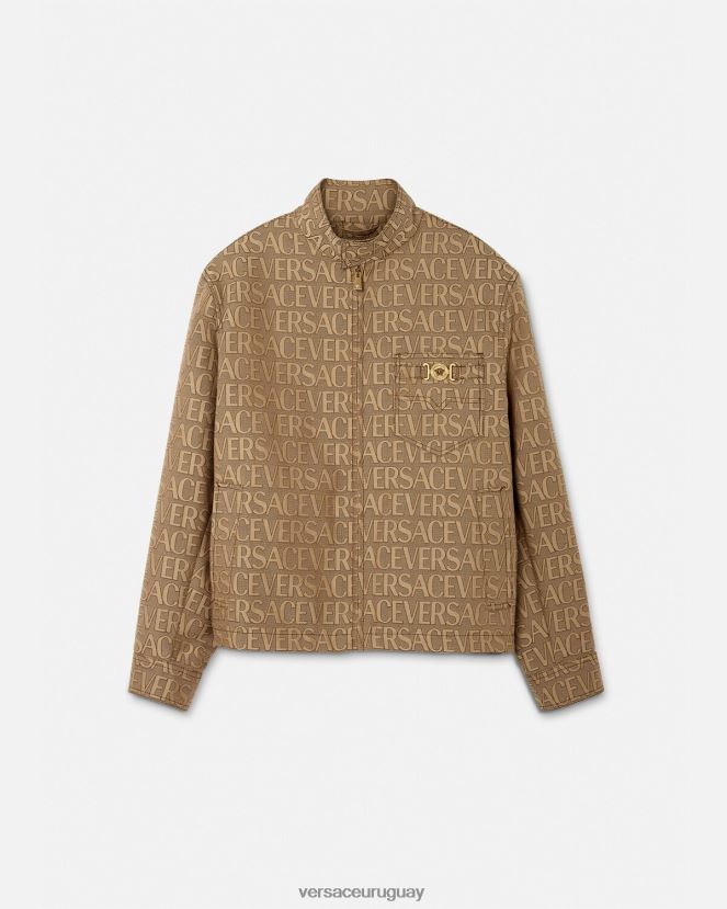 Versace chaqueta tipo blusón por toda la prenda hombres imprimir ropa H88R0H1221