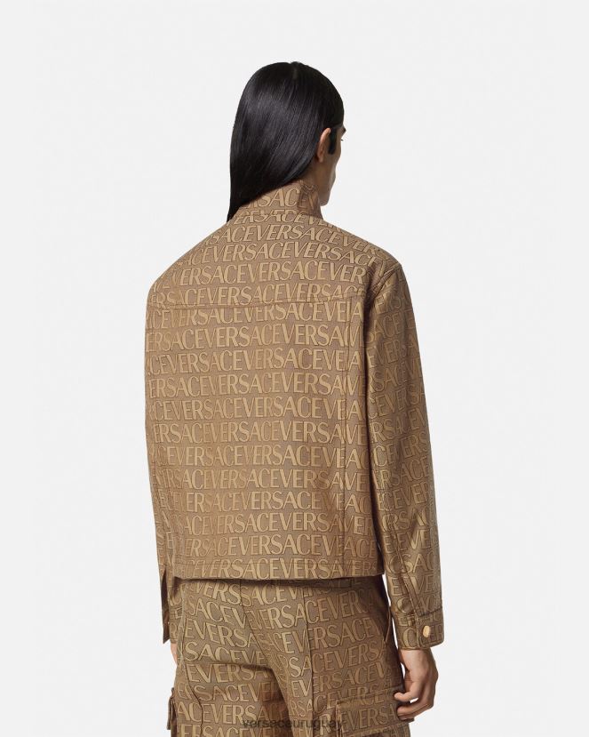 Versace chaqueta tipo blusón por toda la prenda hombres imprimir ropa H88R0H1221