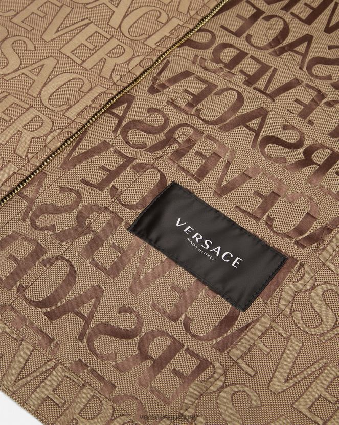 Versace chaqueta tipo blusón por toda la prenda hombres imprimir ropa H88R0H1221