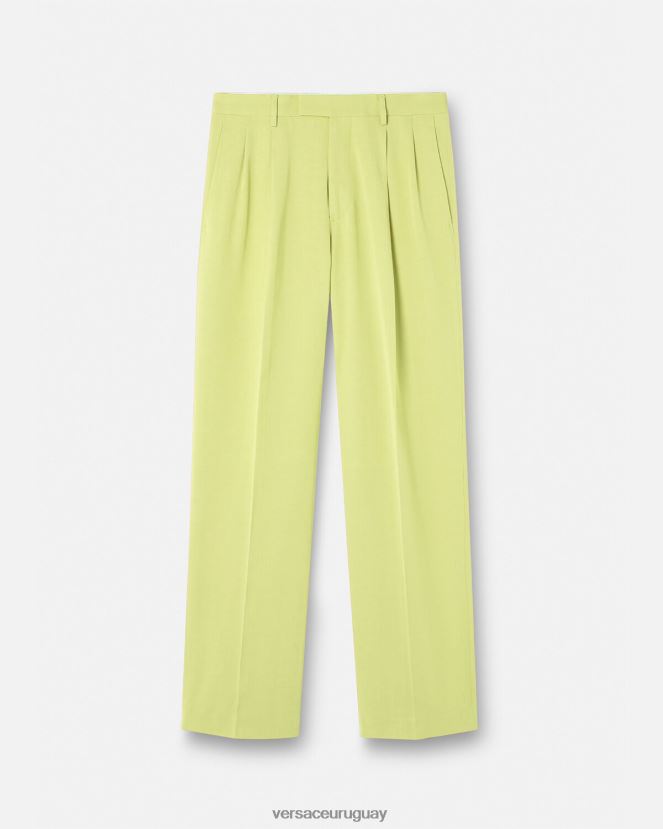 Versace pantalones formales de pierna ancha hombres cal ropa H88R0H1273