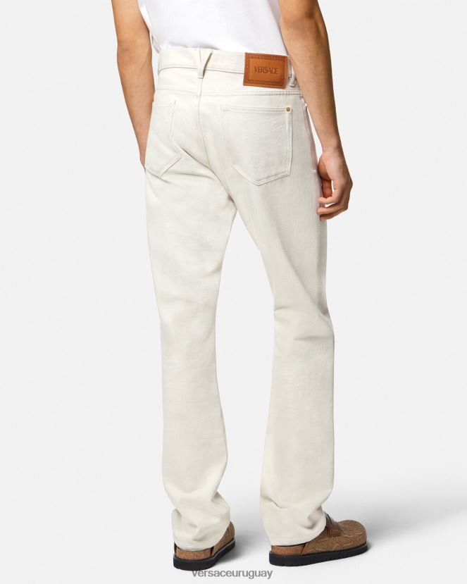 Versace jeans con medusa biggie hombres blanco ropa H88R0H1444