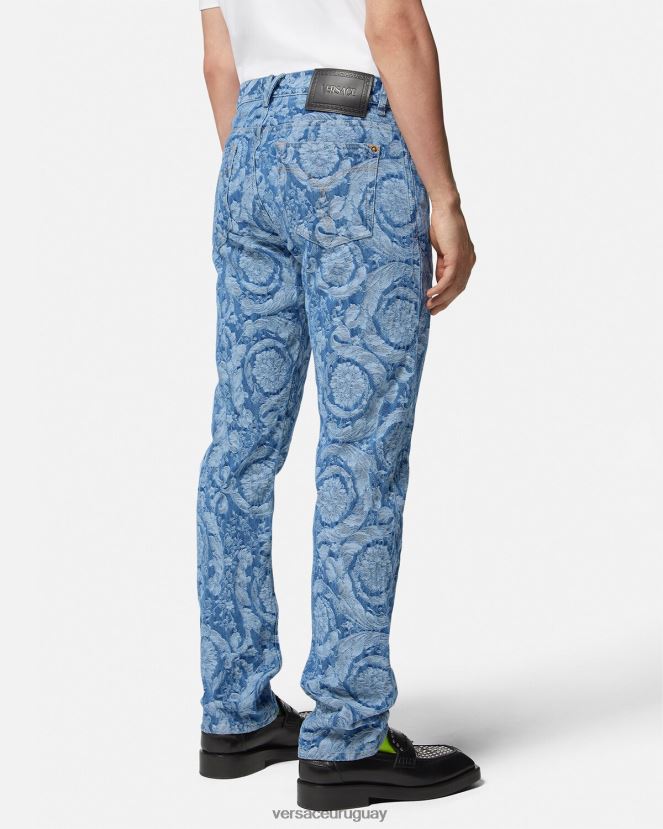 Versace jeans con silueta barroca hombres Plano ropa H88R0H1448