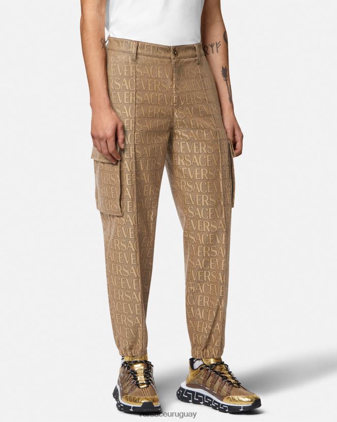 Versace pantalones cargo integrales hombres imprimir ropa H88R0H1437