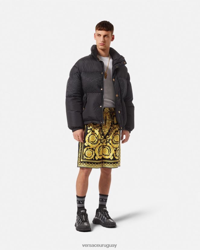 Versace pantalones cortos barrocos hombres imprimir ropa H88R0H1447