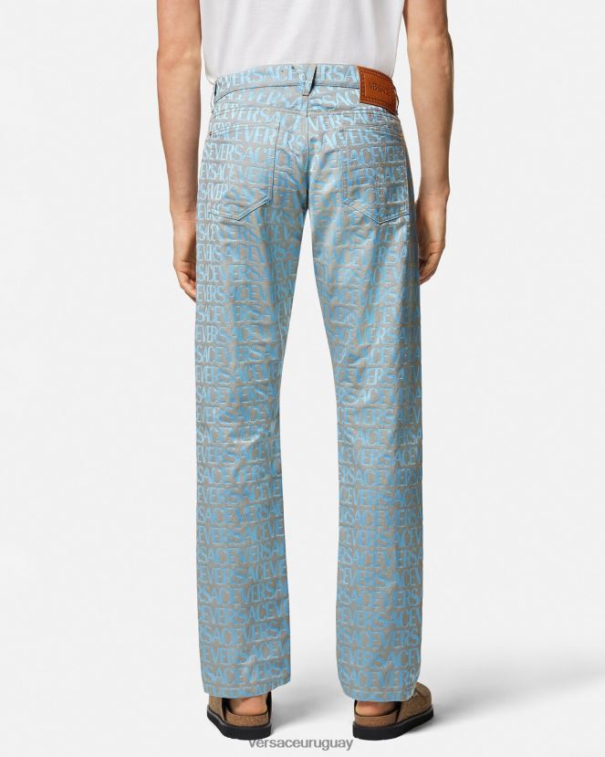 Versace vaqueros por toda la prenda hombres imprimir ropa H88R0H1436