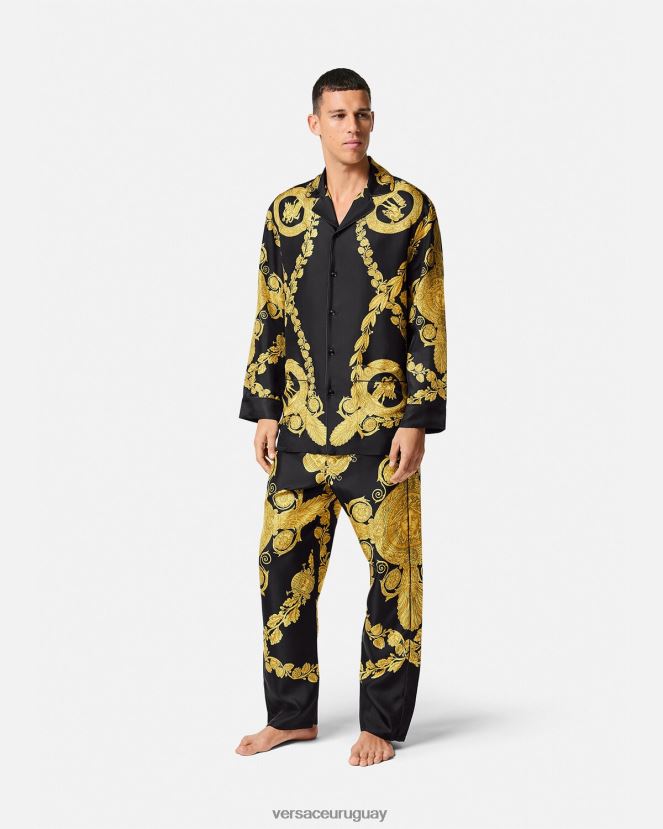 Versace top de pijama maschera barroco hombres imprimir ropa interior y ropa de playa H88R0H1741