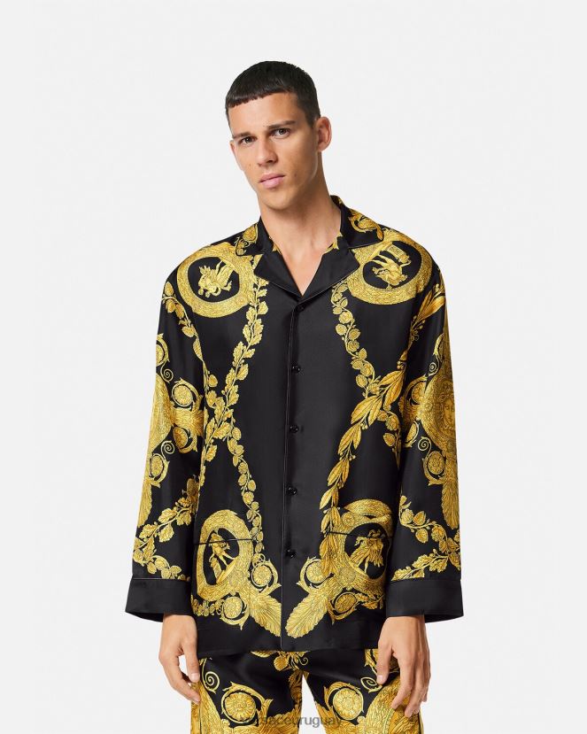 Versace top de pijama maschera barroco hombres imprimir ropa interior y ropa de playa H88R0H1741