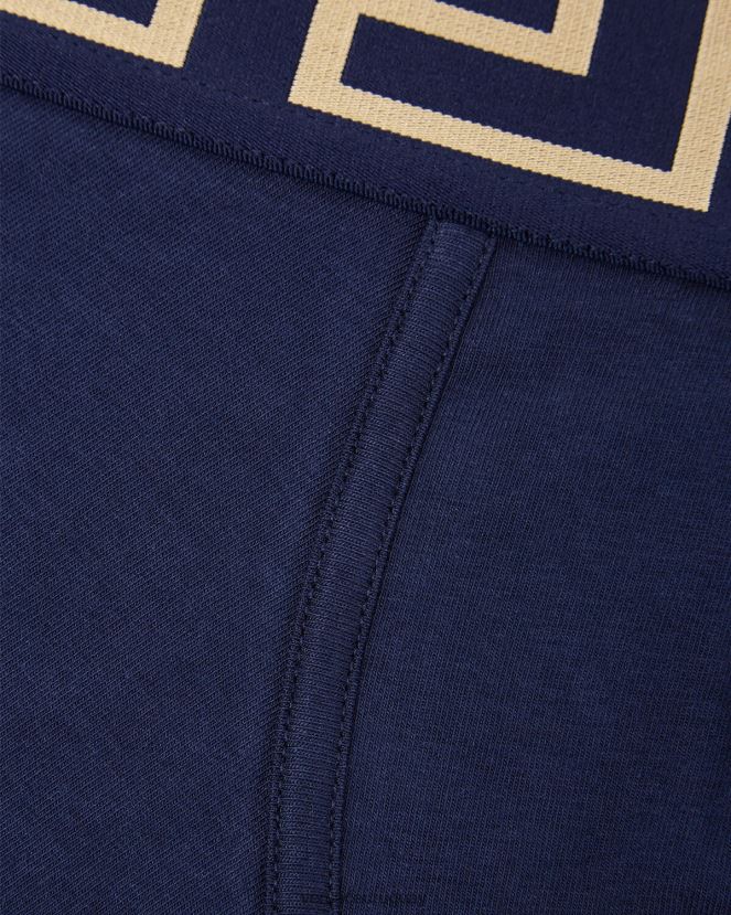 Versace calzoncillos con borde de greca hombres azul ropa interior y ropa de playa H88R0H1756