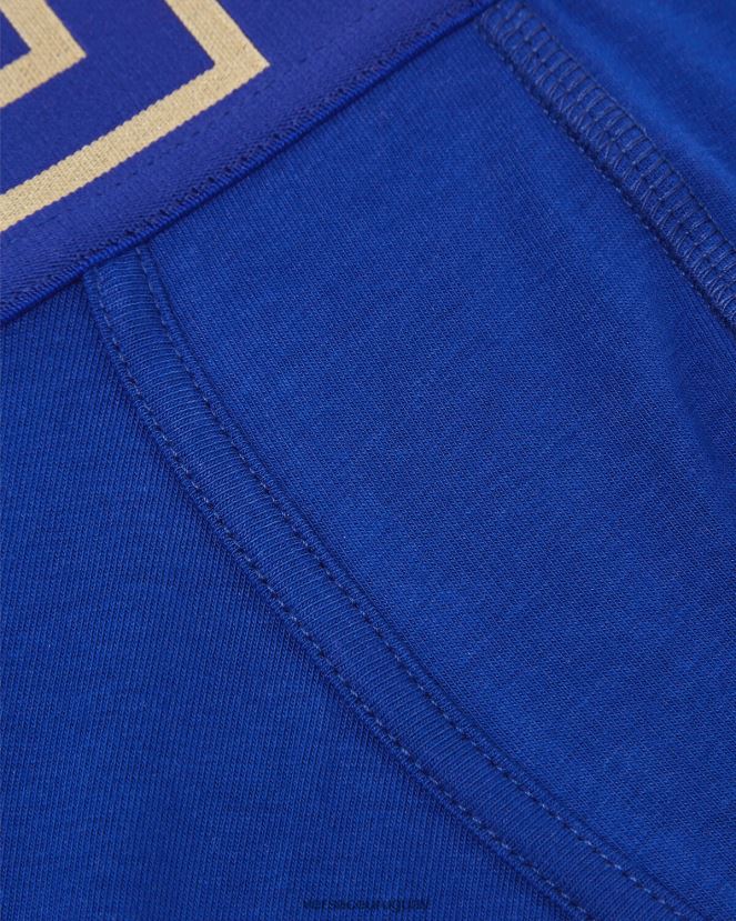 Versace calzoncillos con borde de greca hombres azul ropa interior y ropa de playa H88R0H1757
