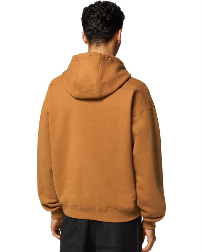 Versace sudadera con logo universitario y apliques hombres naranja ropa H88R0H1426