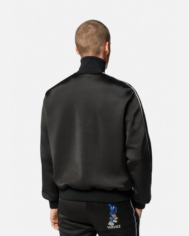 Versace sudadera de conejo del festival de primavera hombres negro ropa H88R0H1418