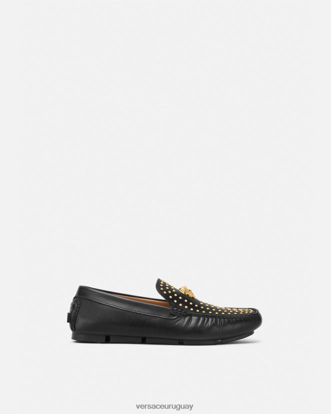 Versace mocasines la medusa hombres negro zapato H88R0H1573