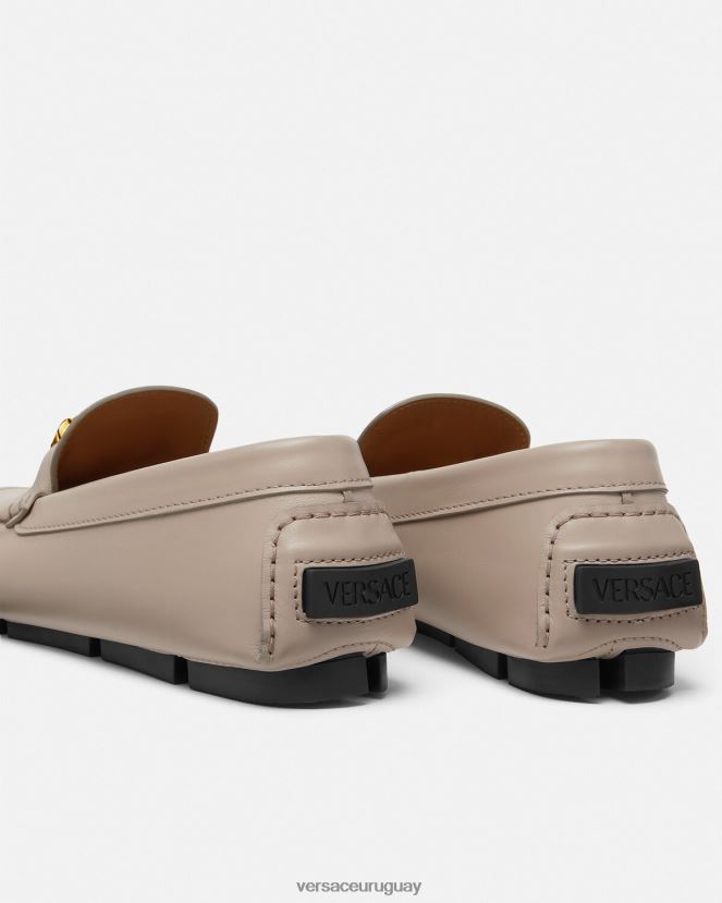 Versace zapatos de piloto la medusa hombres beige zapato H88R0H1601