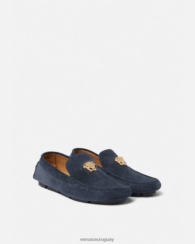 Versace zapatos driver la medusa de gamuza hombres Armada zapato H88R0H1604