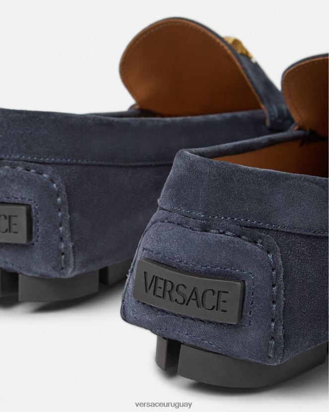 Versace zapatos driver la medusa de gamuza hombres Armada zapato H88R0H1604
