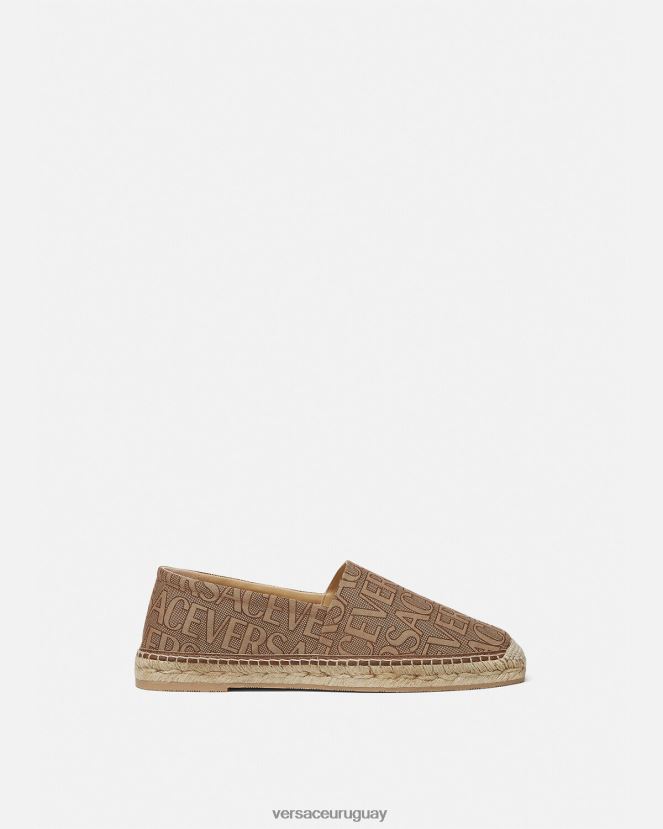 Versace alpargatas integrales hombres marrón zapato H88R0H1563