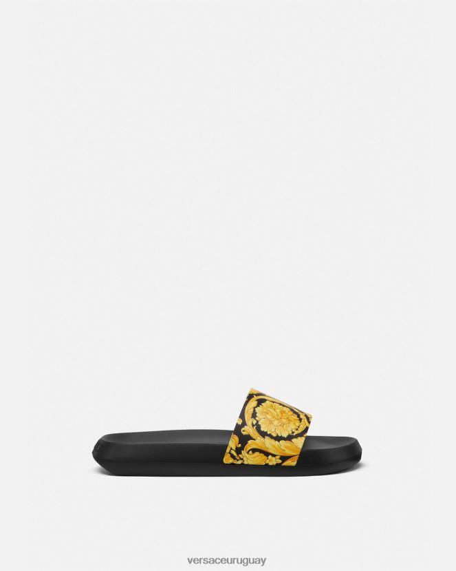 Versace deslizadores barroco hombres imprimir zapato H88R0H1594