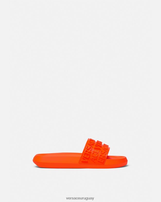 Versace deslizadores integrales hombres naranja zapato H88R0H1598