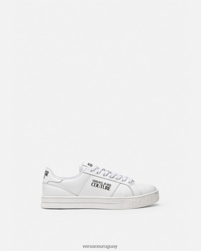 Versace tenis Court 88 con logo hombres blanco zapato H88R0H2469