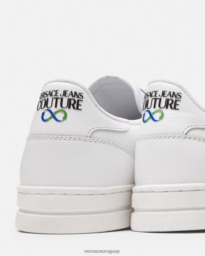 Versace tenis Court 88 con logo hombres blanco zapato H88R0H2469