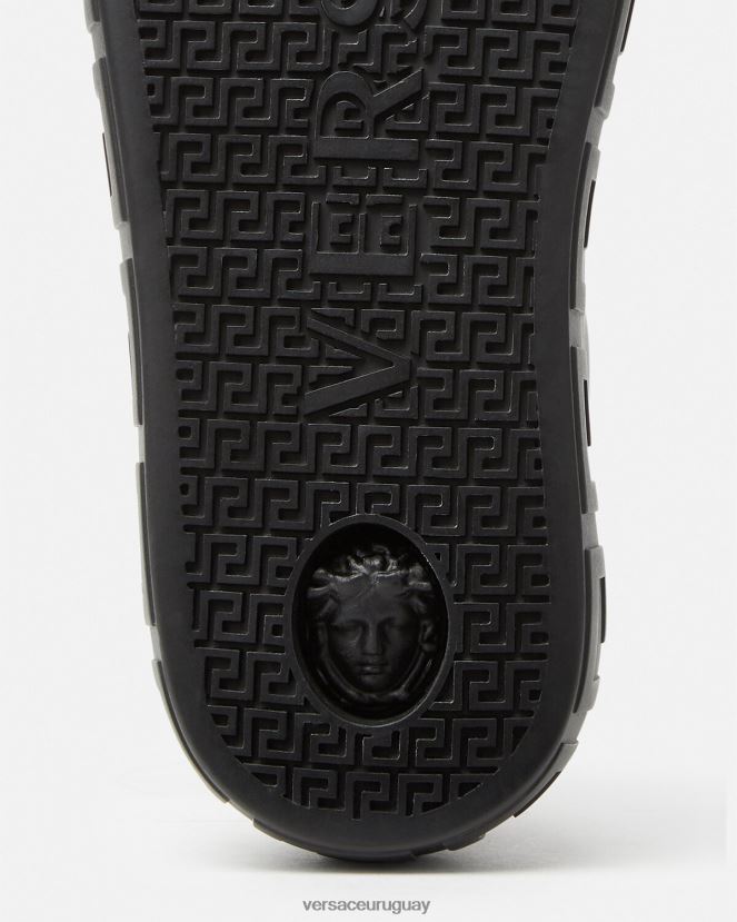 Versace zapatillas con estampado Greca de pitón hombres un color zapato H88R0H1554