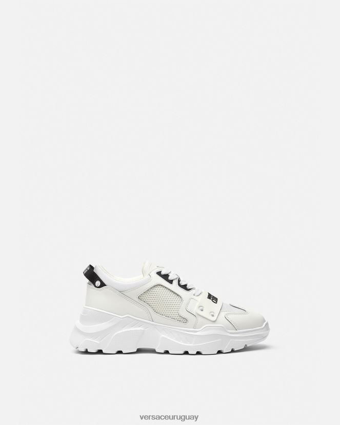 Versace zapatillas con logo speedtrack hombres blanco zapato H88R0H2449