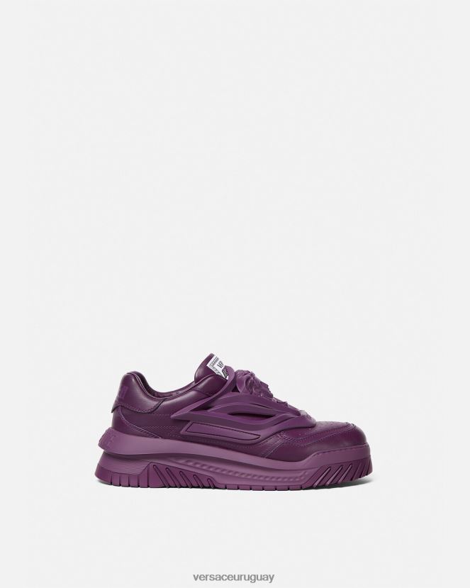 Versace zapatillas odissea hombres Violeta zapato H88R0H1525