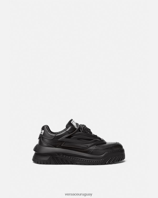 Versace zapatillas odissea hombres negro zapato H88R0H1519
