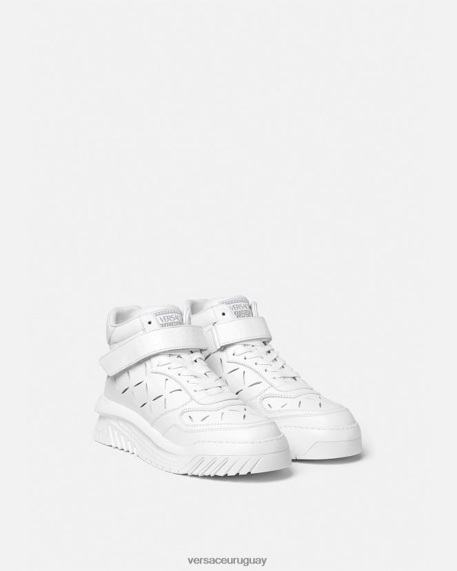 Versace zapatillas odissea recortadas hombres blanco zapato H88R0H1541