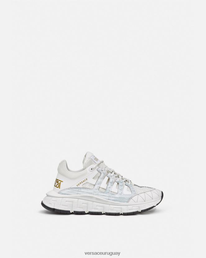 Versace zapatillas trigrecas hombres blanco zapato H88R0H1530