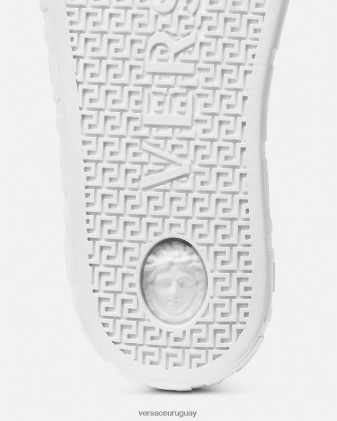 Versace zapatillas universitarias con greca hombres un color zapato H88R0H1557