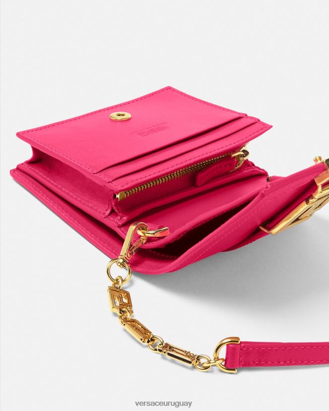 Versace cartera con cadena de diosa Greca mujer rosa accesorios H88R0H564