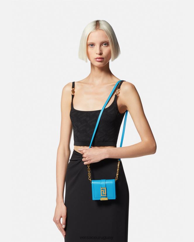 Versace cartera con cadena de diosa Greca mujer un color accesorios H88R0H580
