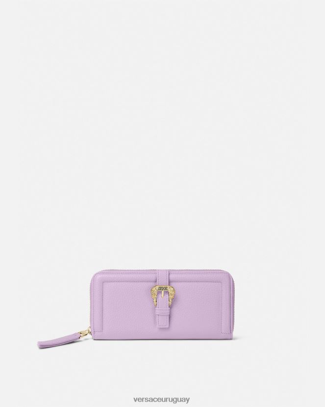 Versace cartera continental couture1 mujer lila accesorios H88R0H2347