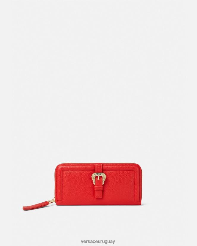 Versace cartera continental couture1 mujer naranja accesorios H88R0H2345