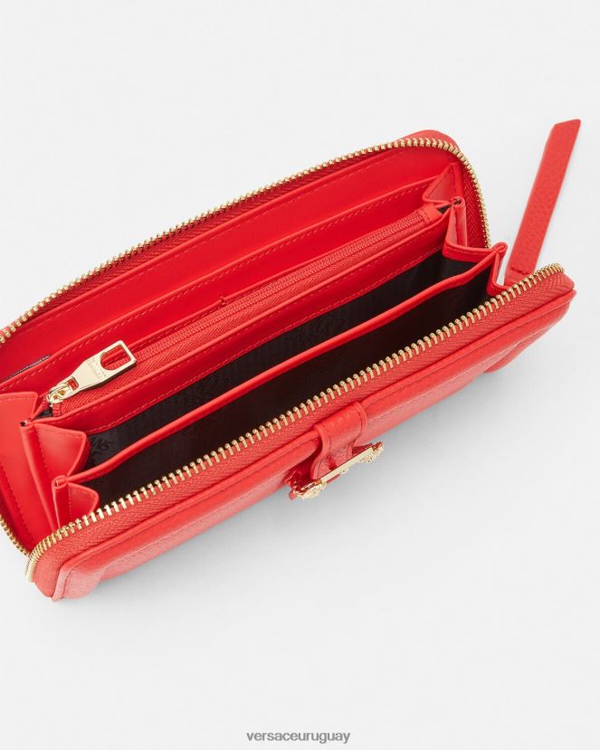 Versace cartera continental couture1 mujer naranja accesorios H88R0H2345