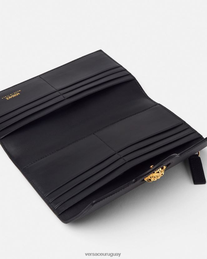 Versace cartera larga la medusa mujer negro accesorios H88R0H574