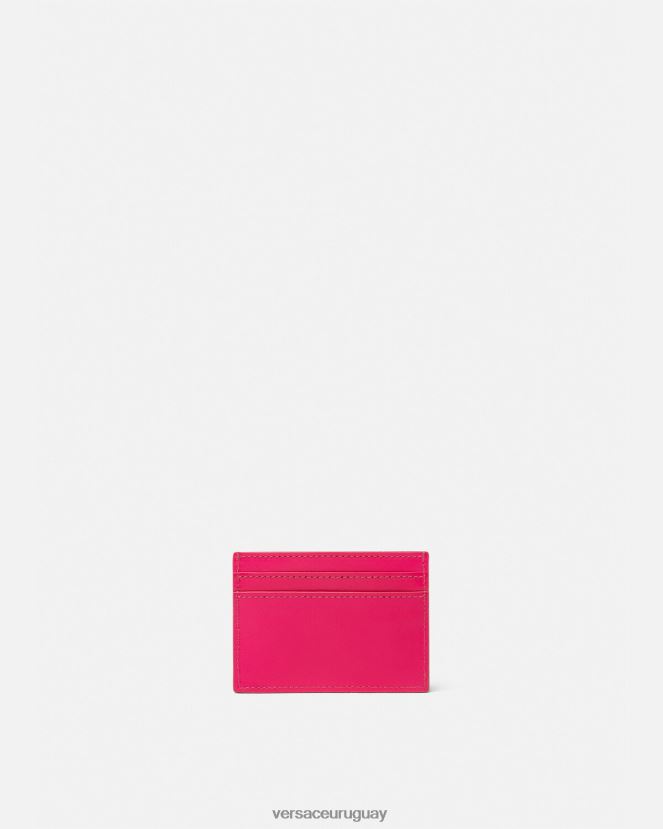 Versace tarjetero con diosa Greca mujer rosa accesorios H88R0H561