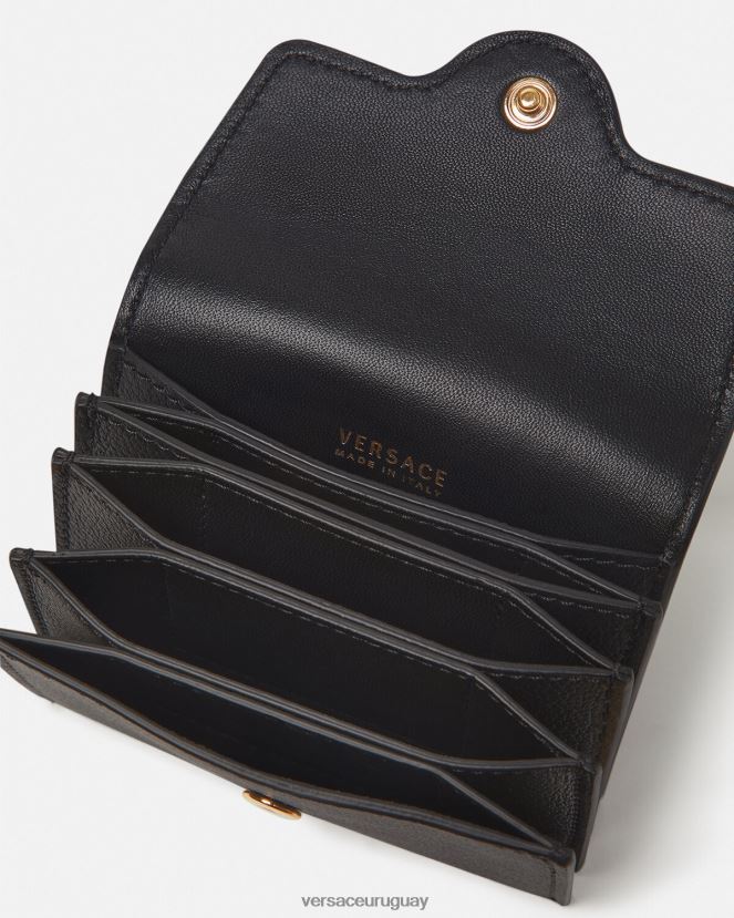 Versace tarjetero con medusa mujer negro accesorios H88R0H572