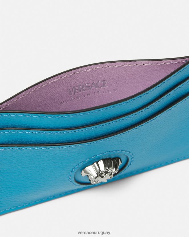 Versace tarjetero la medusa mujer turquesa accesorios H88R0H567
