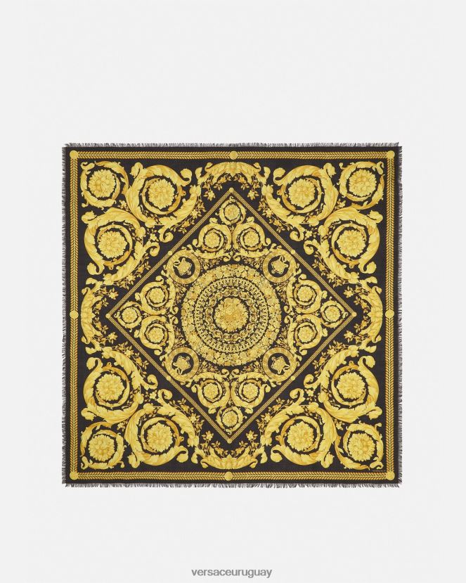 Versace chal barroco en mezcla de cachemir mujer imprimir accesorios H88R0H900