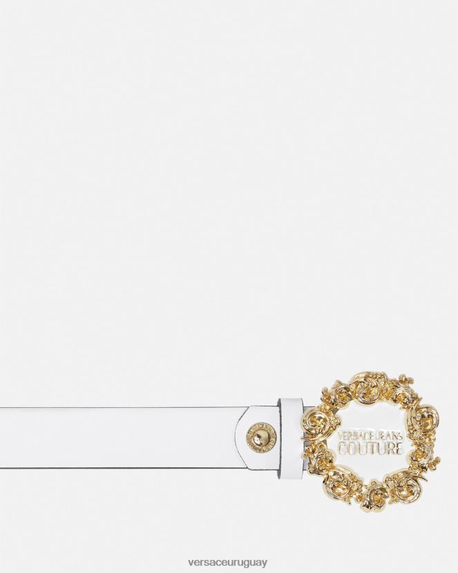 Versace alta costura 1 cinturón mujer blanco accesorios H88R0H2336