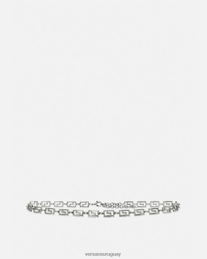 Versace cinturón con cadena de diosa Greca mujer metálico accesorios H88R0H518