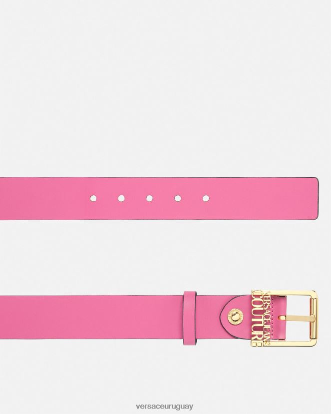 Versace cinturón con logo mujer fucsia accesorios H88R0H2355