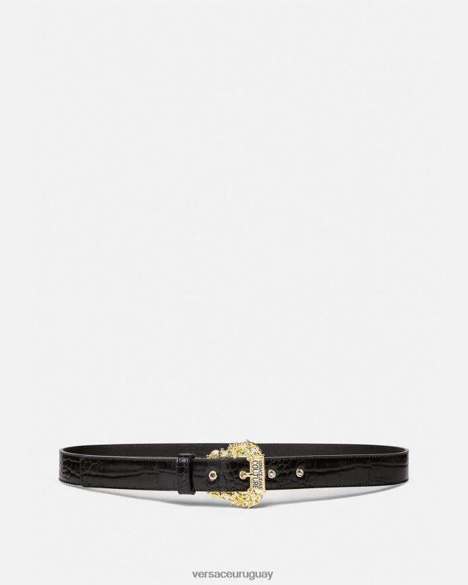 Versace cinturón de alta costura1 mujer negro accesorios H88R0H2326